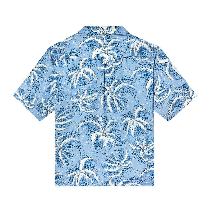 Will you be my frond? Unisex Sizing 100% Tencel™Make it a set with the matching swim trunks here. This shirt also comes in green, available here. DETAILS Vintage print of repeating palm fronds (... or fireworks - which do you see?).🌴 🌴 🌴 Unique, curved camp collar with no notch. This single-piece collar lays flat against the body for a relaxed, summery look. 🌴 🌴 🌴Lapel loop and button closure.🌴 🌴 🌴 Arched open yolk over interior mesh for added ventilation. 🌴 🌴 🌴 Yolk secured with a single button at center back over box pleat.🌴 🌴 🌴 V-slits on cuffs and lower patch pockets. SIZING Thomas is 5' 10" with a 36" chest and a 30" waist and wearing a size M. He is wearing the matching swim trunks available here. STYLING IDEAS Style this shirt with the matching swim trunks at the beac Casual Tops With Tropical Print For Poolside, Vacation Camp Shirt With Palm Tree Print, Casual Tropical Print Tops For Poolside, Summer Camp Shirt With Palm Tree Print Relaxed Fit, Tropical Printed Tops For Poolside, Printed Tropical Tops For Poolside, Patterned All-over Print Camp Shirt For Vacation, Cotton Camp Shirt With Palm Tree Print For Beach, Tropical Cotton Camp Shirt For Vacation