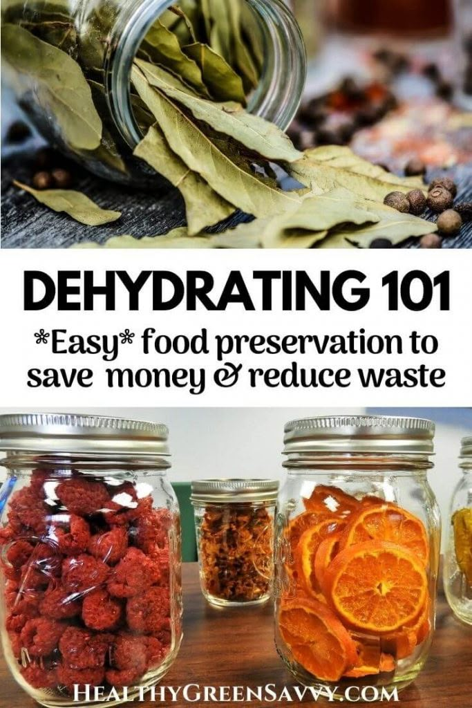 jars filled with different types of food and the words dehydrating 101 on them