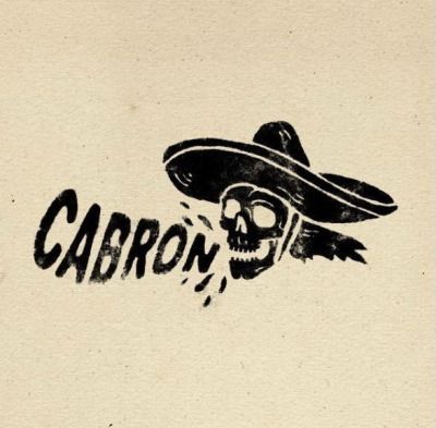 a drawing of a skull wearing a sombrero with the word carbon on it