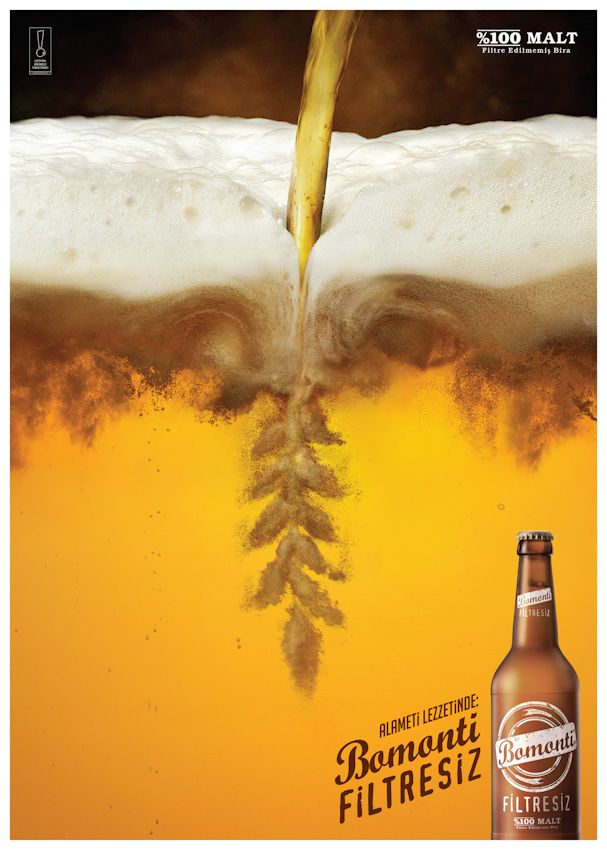 "Barley" Bomonti beer shot in Istanbul for 212 Productions. Beer Creative, Beer Poster Design, Poster Beer, Beer Posters, Beer Shot, Beer Advertisement, Beer Ads, Product Ads, Beer Graphic