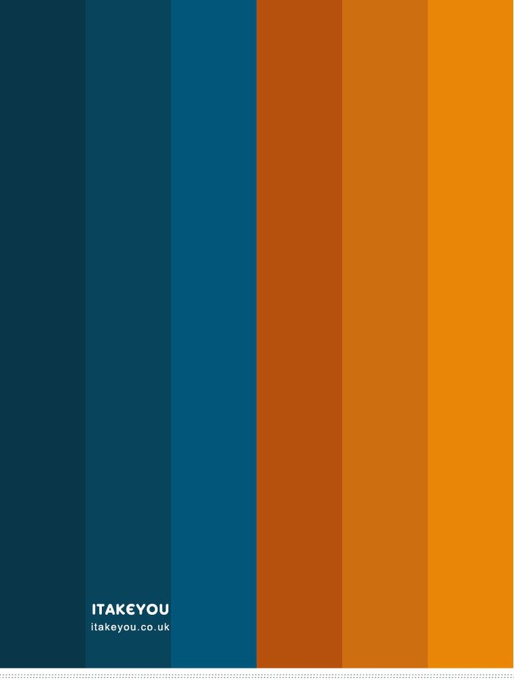 an orange and blue color scheme with the words take you