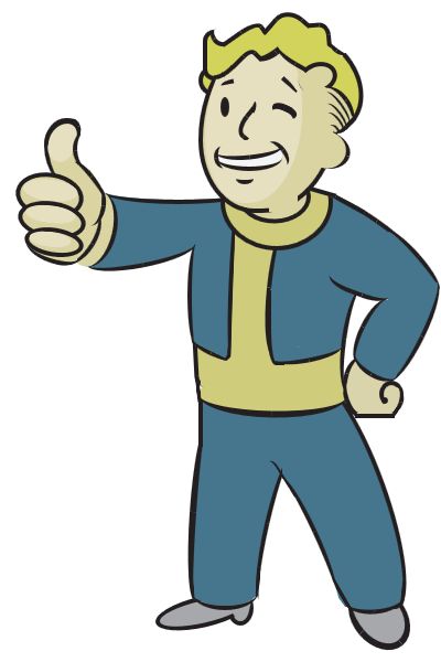 an image of a man in blue and yellow costume giving the thumbs up sign with both hands