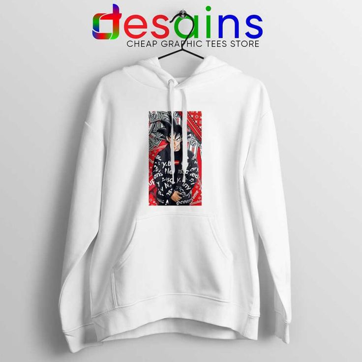 a white hoodie with an image of people on it