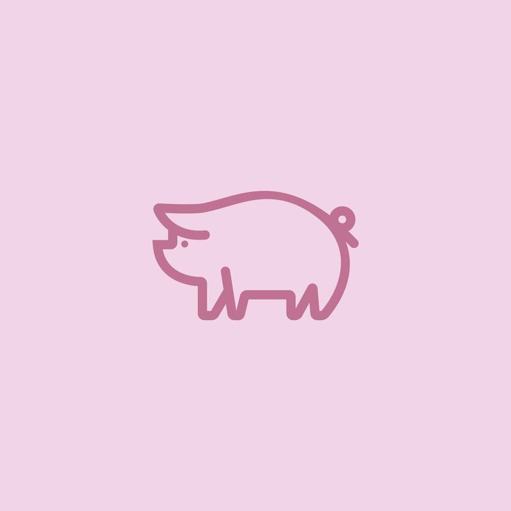 a pig on a pink background is featured in the image, it appears to be an animal