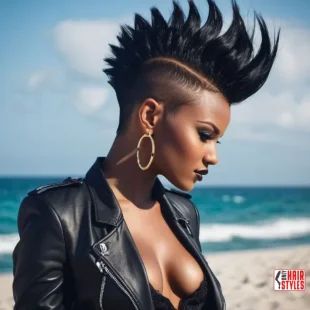 30 Top Hairstyles For Black Women (Trending For 2024) « Only Hairstyles Slick Hair, Shaved Side Hairstyles, Mohawks, Hair Textures, Beauty Hairstyles, Short Sassy Hair, Mohawk Hairstyles, Top Hairstyles, Edgy Short Hair