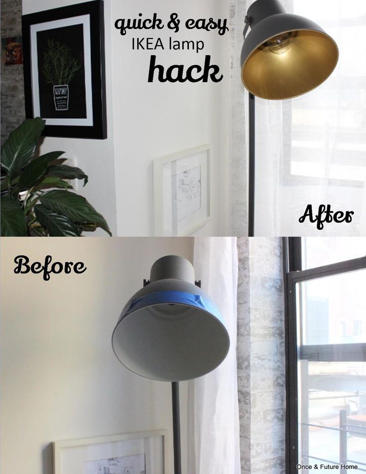 the before and after pictures of a lamp