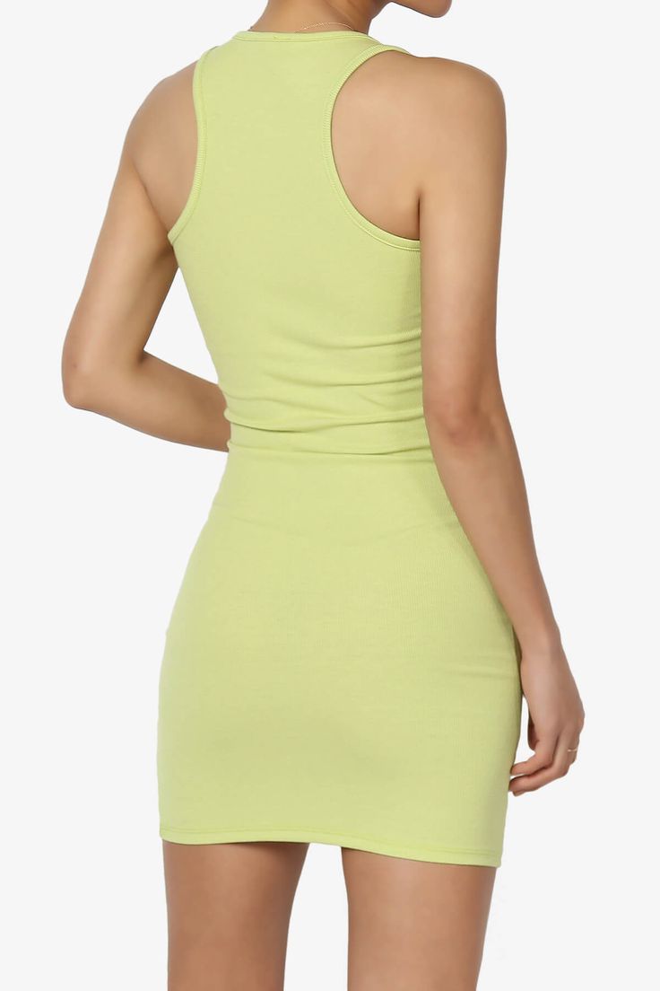 Elevate your summer look with this Casual Racerback Bodycon Tank Dress.Featuring a sleeveless design, graphic print, and lightweight knit fabric, it's perfect for casual outings and beach days.Pair with sandals or a denim jacket for a trendy, effortless style.Ideal for women seeking stylish, comfortable, and versatile summer dresses.TheMogan Junior's Casual Racerback Bodycon Tank Dress is perfect for summer outings.Sleeveless, lightweight ribbed fabric, and graphic print for a trendy, comfortabl Stretch Summer Tank Top For Day Out, Summer Stretch Tank Top For Day Out, Casual Stretch Tank Top For Summer, Stretch Tank Top For Summer Day Out, Green Stretch Bodycon Dress For Summer, Summer Beach Tank Top Mini Length, Summer Stretch Halter Neck Tank Top, Green Mini Bodycon Dress For Summer, Stretch Halter Neck Tank Top For Summer