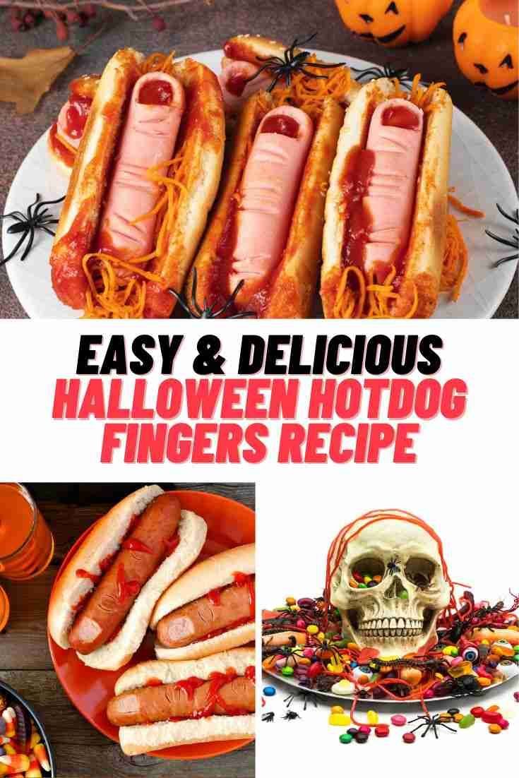 an image of halloween hot dogs recipe