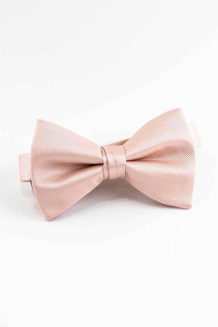 Solid Bow Tie Blush By Hayley Paige, Wedding Frocks, Blue Chiffon Dresses, French Lilac, Groomsmen Bowtie, Purple Blush, Pink Desert, Blue Bow Tie, Silk Bow Ties