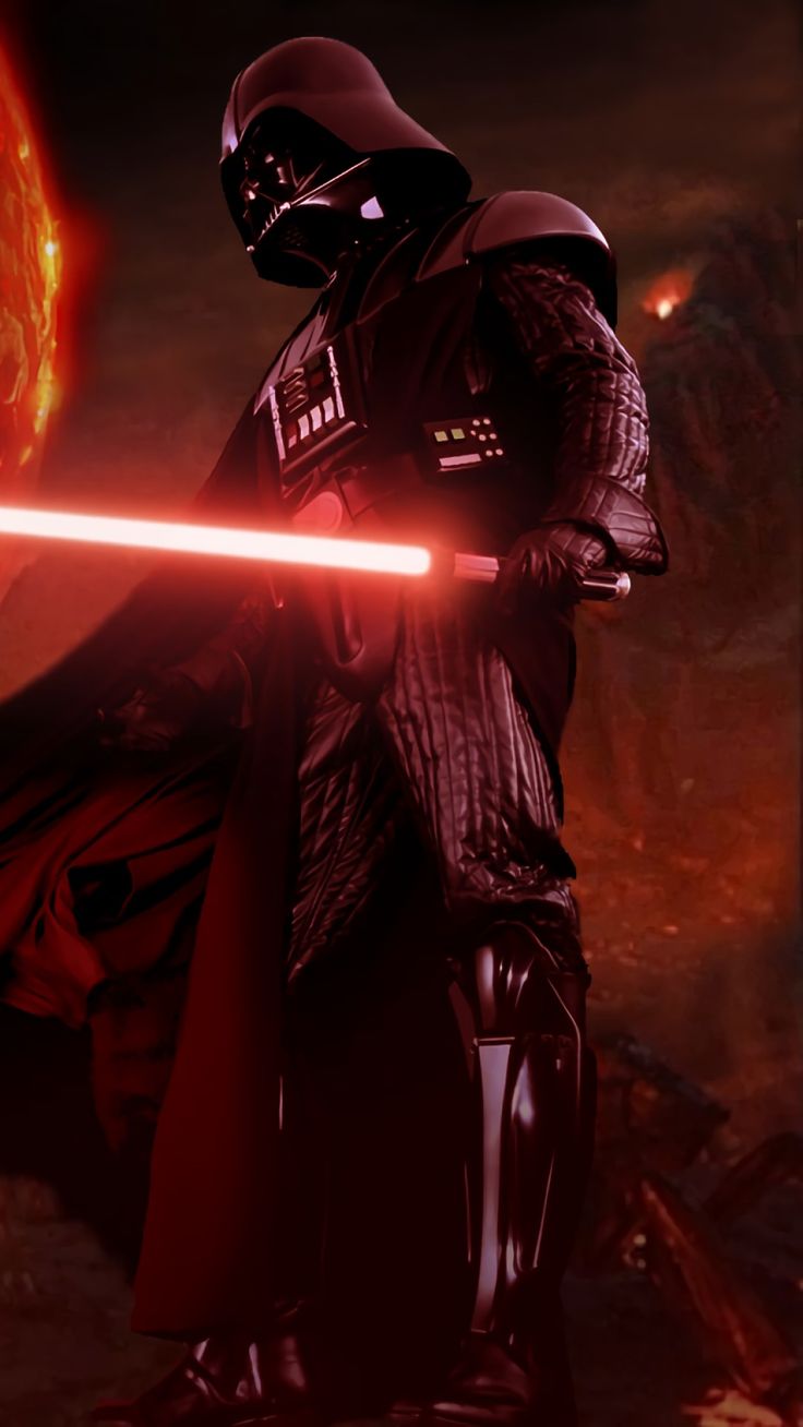 darth vader in star wars the old republic, holding his lightsaben