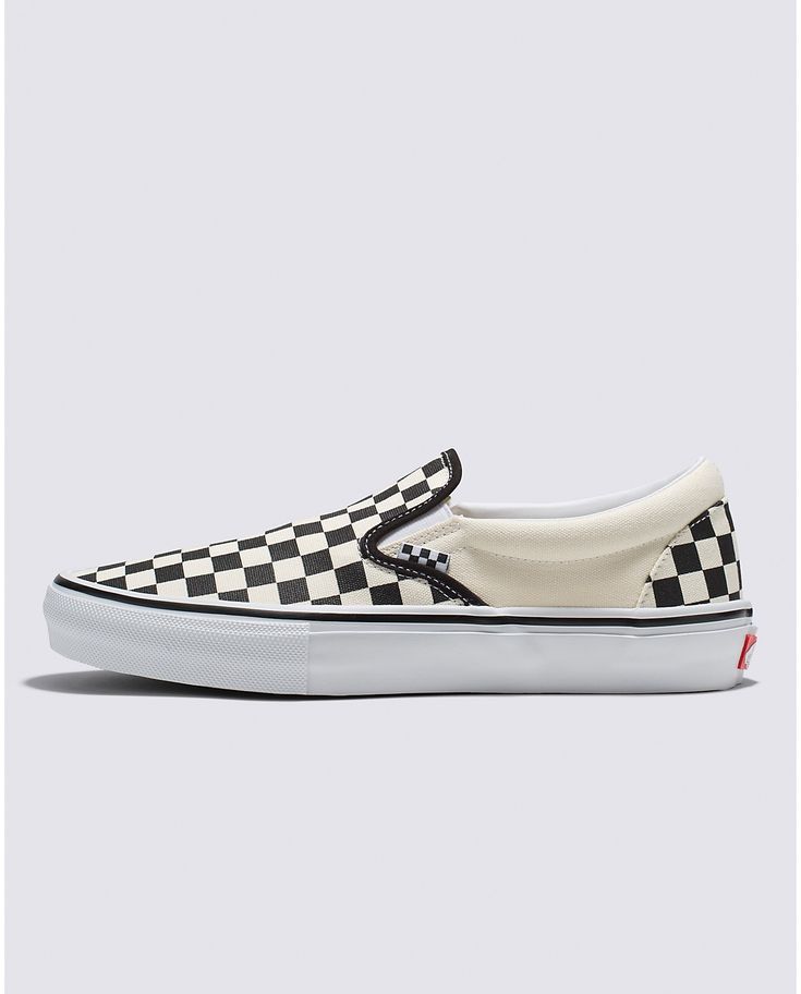 Skate Slip-On Checkerboard Shoe Vans Slip-on Skate Shoes For Streetwear, Casual Black Slip-on Sneakers For Skateboarding, Black Vans Slip-on Sneakers For Streetwear, Slip-on Skate Shoes With Gum Sole For Skateboarding, Black Slip-on Sneakers With Rubber Sole For Skateboarding, Vans Custom Sneakers For Skateboarding, Custom Slip-on Skateboarding Sneakers With Rubber Sole, Sporty Custom Slip-on Sneakers For Skateboarding, Sporty Slip-on Custom Sneakers For Skateboarding