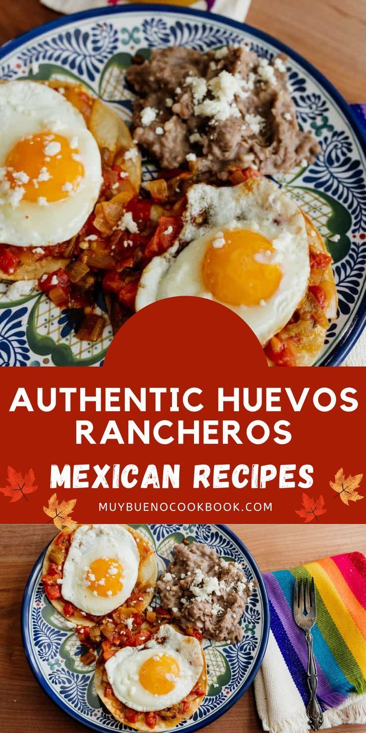 authentic huevos rancheros Authentic Huevos Rancheros Recipe, Rancho Huevos Breakfast Recipes, How To Make Huevos Rancheros Sauce, Hue Is Rancheros Recipe, Huevos Rancheros With Chorizo, Air Fryer Huevos Rancheros, Hue Is Rancheros, Huevos Rancheros Authentic, Texmex Breakfast