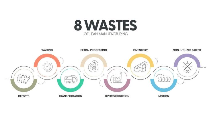 the eight stages of waste management are shown in this graphic diagram, which shows how to use