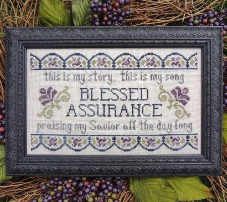 a cross stitch sample with the words, this is my story