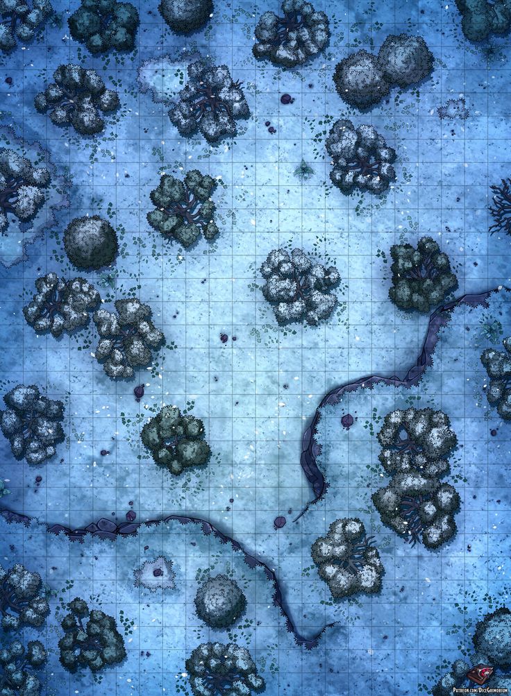 an aerial view of rocks and water in the middle of a blue area with snow on it