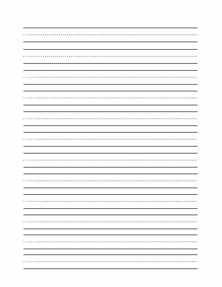 lined paper with lines in the middle and one line at the bottom, on white background