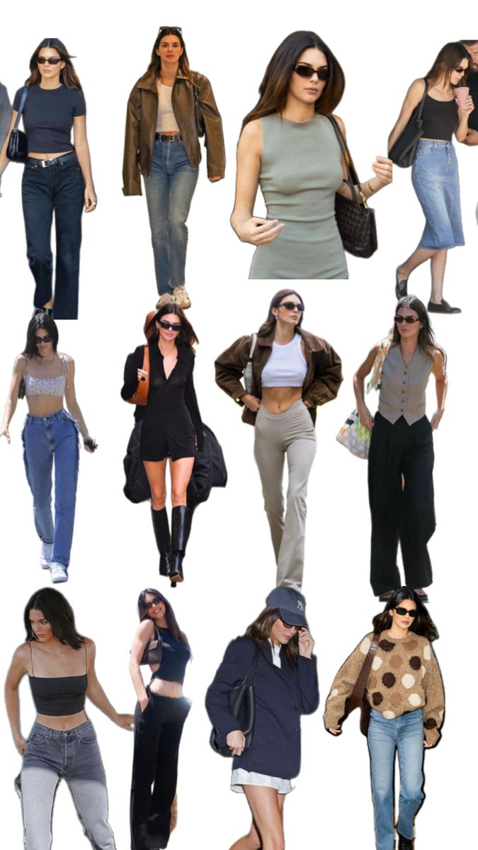 many different types of women in various outfits