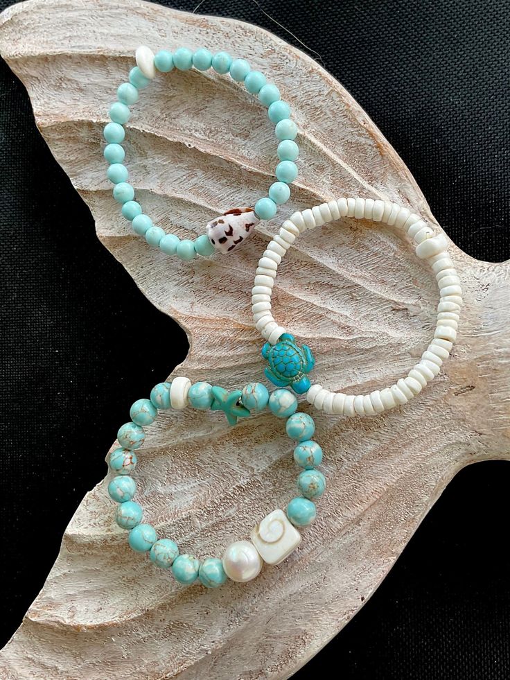 Maui Beach Stack - Etsy Cheap Beach Strand Stretch Bracelet, Spiritual Stackable Stretch Bracelet For Beach, Turquoise Bohemian Stretch Bracelet For Vacation, Turquoise Beaded Shell Bracelets, Turquoise Spiritual Beaded Bracelets For Beach, Spiritual Turquoise Stretch Bracelet For Beach, Spiritual Turquoise Beaded Bracelets For Beach, Spiritual Stackable Beaded Bracelets For Beach, Spiritual Stackable Beach Jewelry