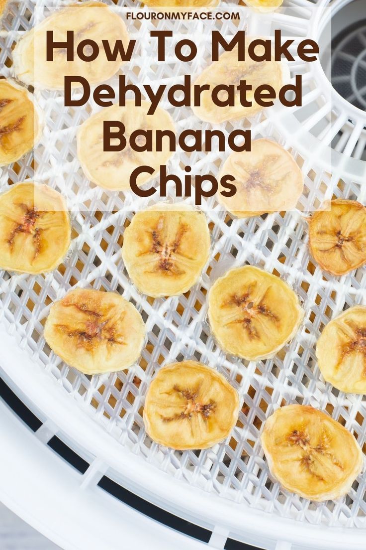 how to make dehydrated banana chips on the grill with text overlay