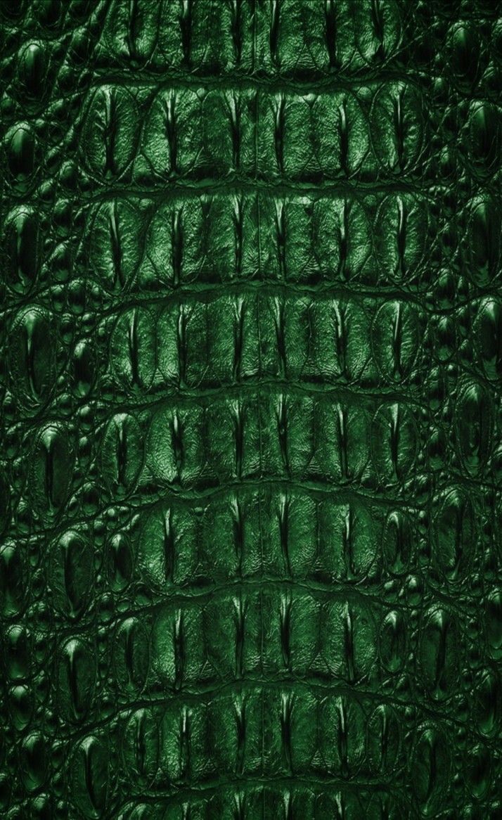 an alligator skin pattern in green