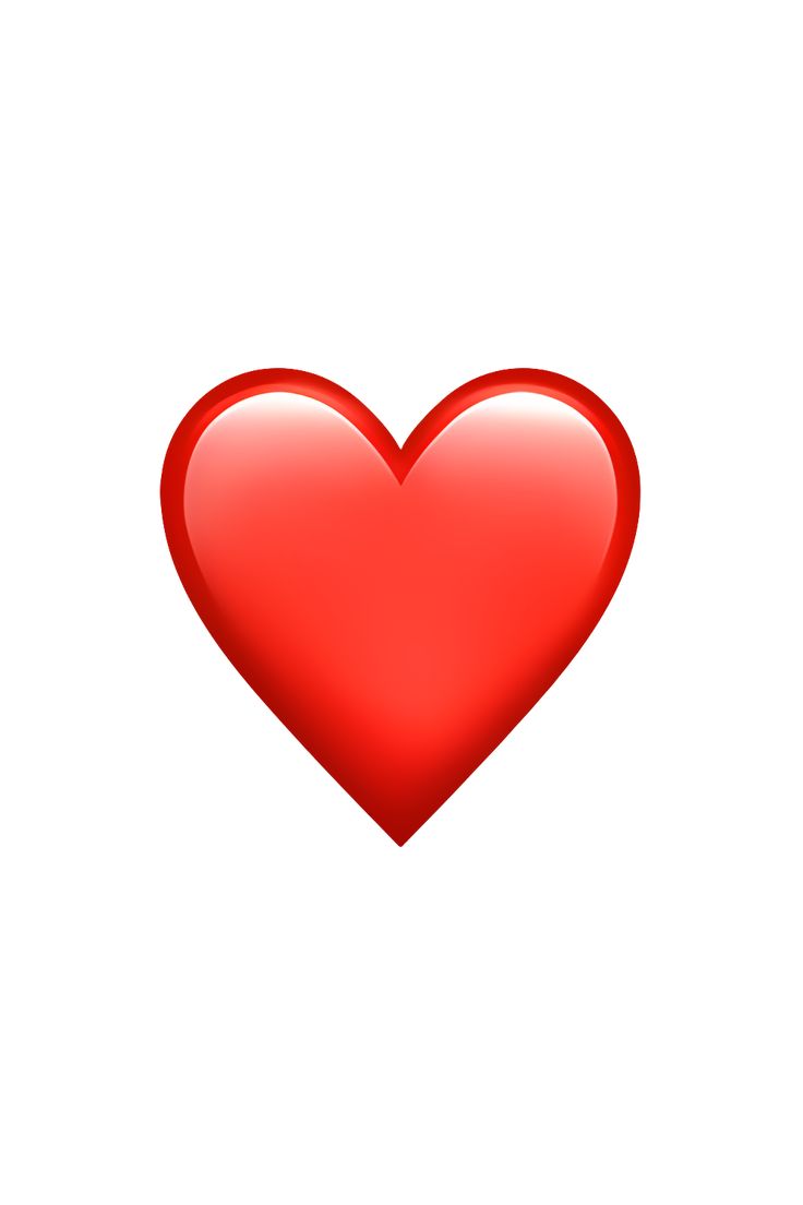 a red heart on a white background with no image in the frame to describe it