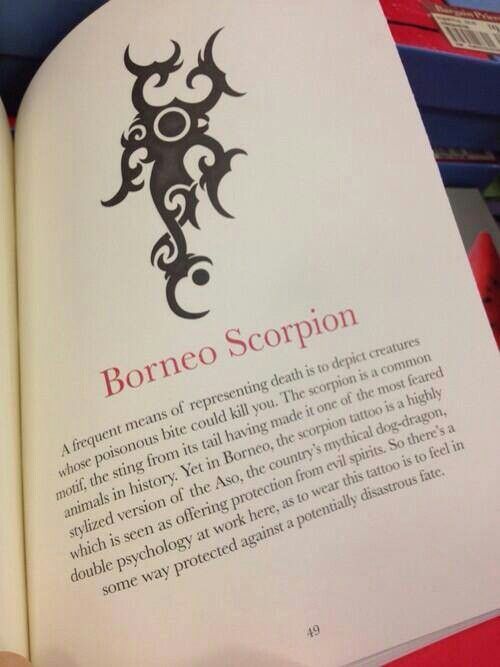 an open book with the words boneco scorpion written in red and black on it