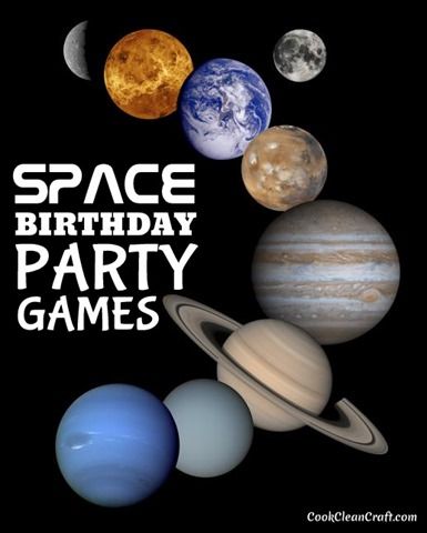 the birthday party games are available for all ages and abilitiess to play in space