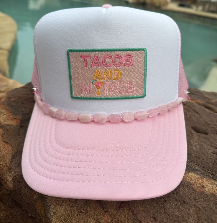 Trucker hats are all the rage; snag this one now! You won't find a more adorable Tex-Mex inspired hat than this cutie!  -One size fits most -SnapBack Style; Adjustable -Head Circumference ~22-24 inches Spring Novelty Hats With Curved Brim, Spring Novelty Hat With Curved Brim, Novelty Curved Brim Hat For Spring, Cute Summer Snapback Hat With Curved Brim, Cute Trucker Hat With Flat Brim, Cute Adjustable Hats For Festivals, Novelty Curved Brim Hat For Festival, Novelty Spring Cap Hat, Cute Adjustable Festival Hats