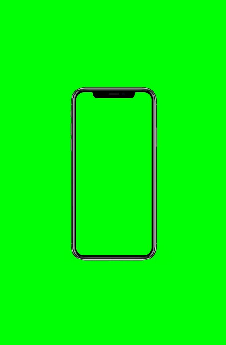 a cell phone is shown on a green background with space for your own text or image