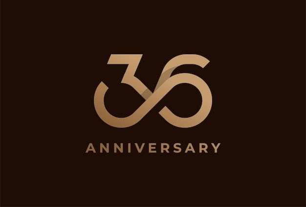 an anniversary logo with the number sixty in gold and brown colors on a black background