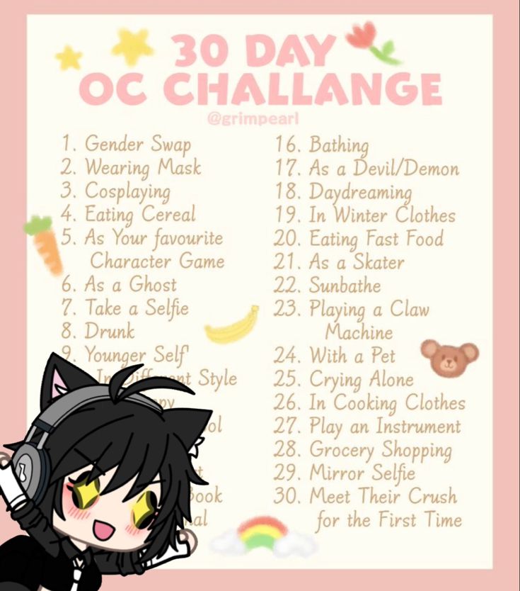 Gacha Oc Challenge, 30 Day Oc Challenge, Day Oc Challenge, Cook Clothes, Eating Cereal, Oc Challenge, Eating Fast, Gacha Oc, Grocery Shop