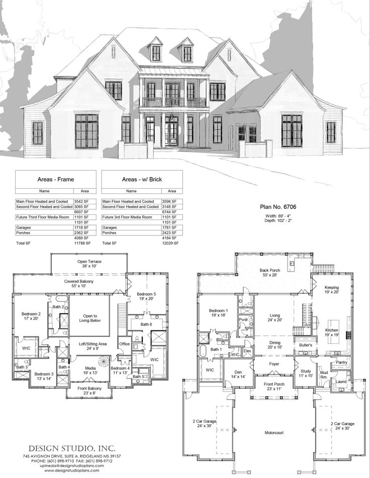 two story house plans with large windows and lots of space