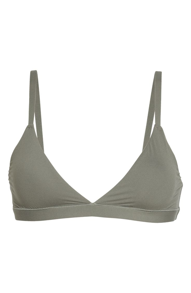 Enjoy the comfort of a bralette while retaining the breathability of quick-dry fabric with this comfortable option from Kim Kardashian West's SKIMS. Available in nine different shades, this second-skin triangle bra offers natural support and comfort while you read, lounge and sleep. Style Name:Skims Fits Everybody Triangle Bralette (Regular & Plus Size). Style Number: 6016426. Plus Size Style, Triangle Bralette, Triangle Bra, Diy Kits Gift, Nordstrom Store, Second Skin, Kim Kardashian, Quick Dry, Bralette