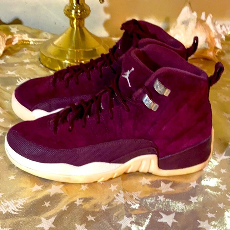 Jordan 12 Bordeaux Size 6.5y Jordan Retro 12 Stadium Goods, Bordeaux Color, Jordans 12, Kids Jordans, Jordan Shoes, Kids Shoes, Shoes Sneakers, Kids Shop, Cream