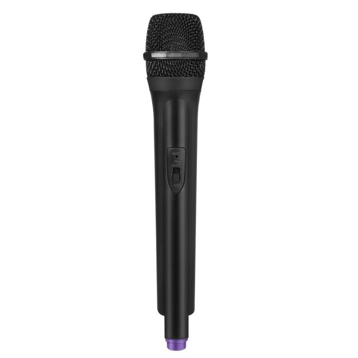 an electric microphone on a white background