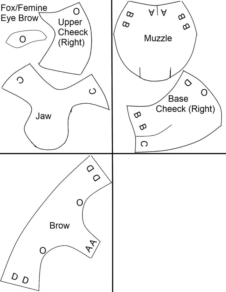 the instructions for how to make a paper doll's head with different shapes and sizes