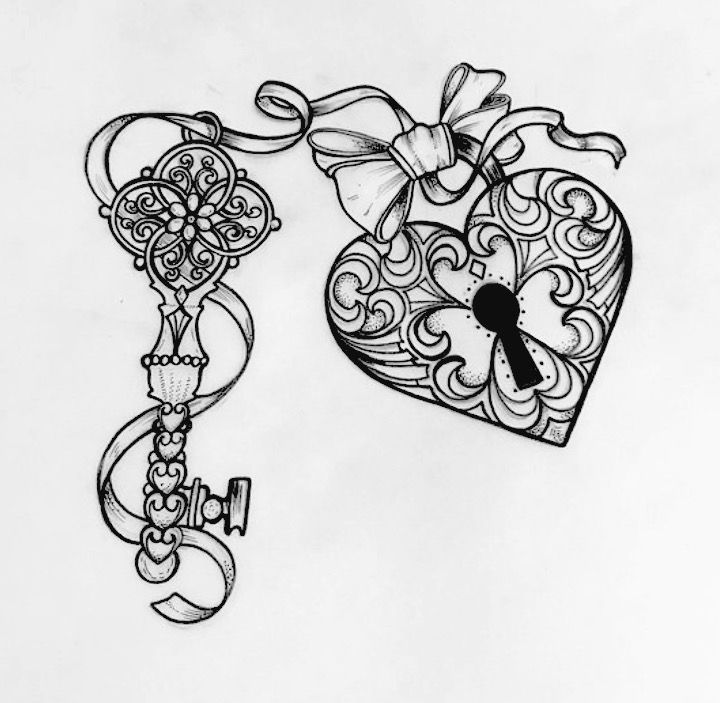 a heart shaped key with a bow hanging from it's side and the word love on