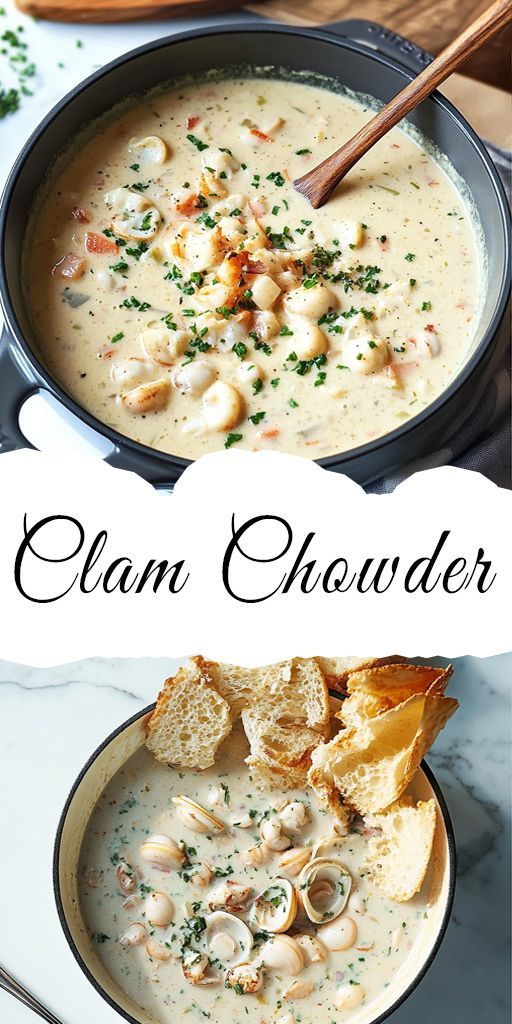 clam chowder is an easy and delicious soup that's ready in under 30 minutes