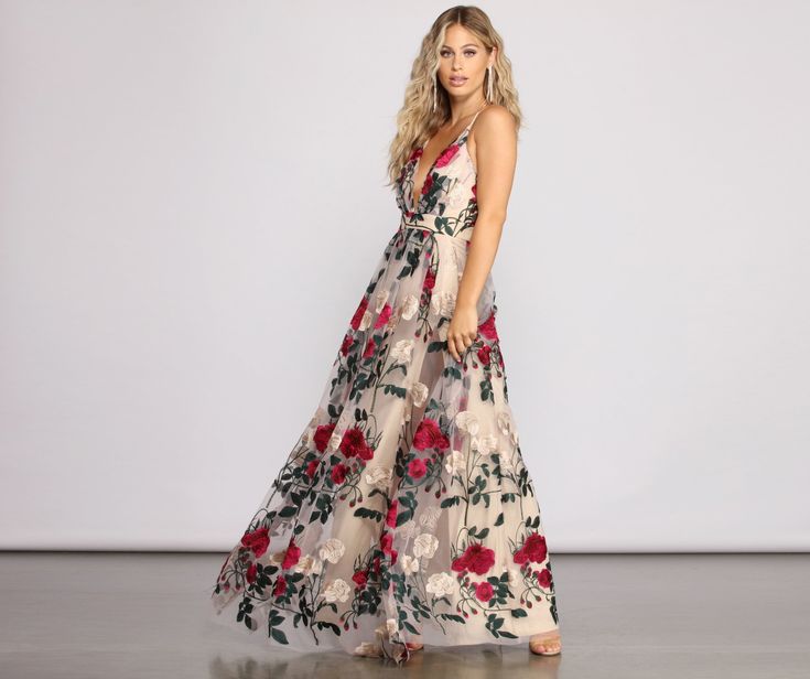 Big promotion for you when buying Charena Formal Embroidered Floral Tulle Dress today. One of the best selling S.O. LONG DRESSES in the market. Limited number of products. Hurry up! Flower Long Dress, Bridesmaids Bachelorette, Different Types Of Dresses, Floral Tulle Dress, Long Dress For Women, Floral Wedding Dress, Brown Wedding, Lace Styles, Windsor Dresses