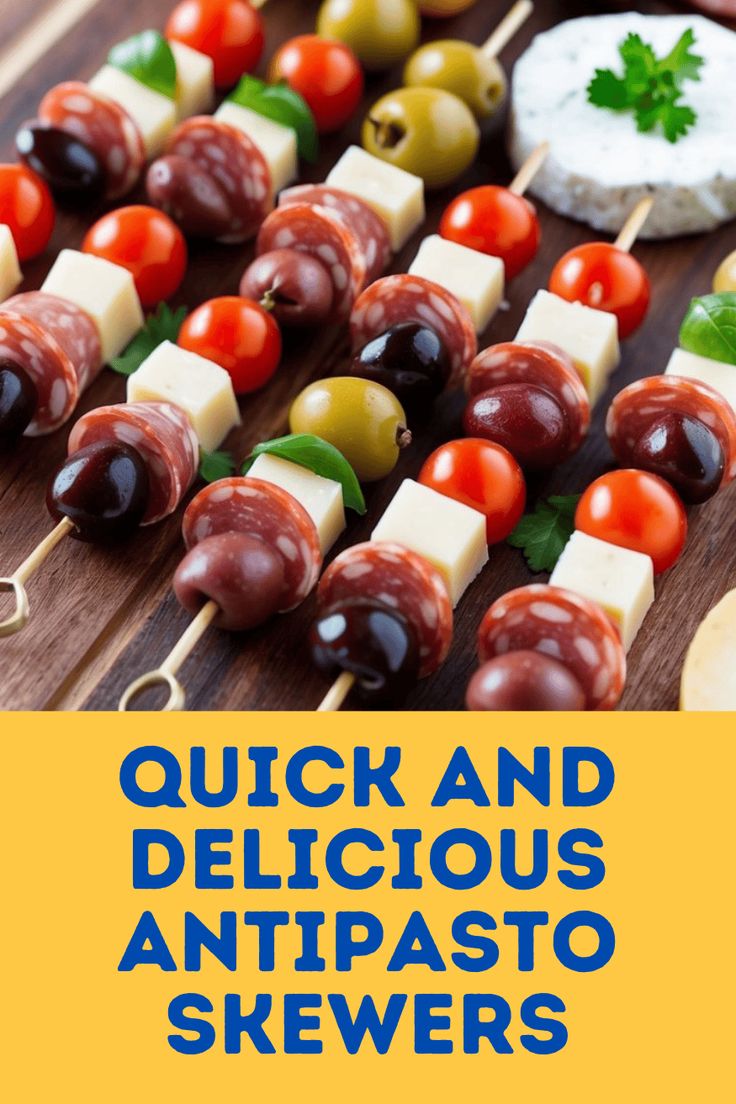 Easy Antipasto Skewers: A Crowd-Pleasing Recipe Easy Skewer Recipes, Easy Antipasto Skewers, Salami Skewers Appetizers, Antipasta Skewer Appetizer, Christmas Skewer Appetizers, Party Skewers Appetizers, Appetizer Skewers Cold, Antipasto Skewers Appetizers, Italian Skewers