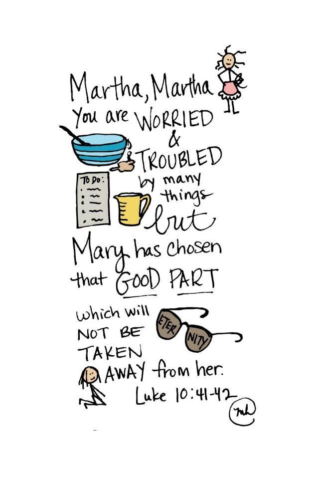 a drawing with the words martha martha you are worried to be touched by someone else