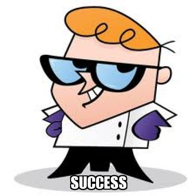 an image of a cartoon character with caption that reads, wanted by everybody at lab partner success