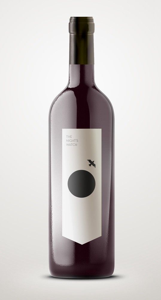 a bottle of red wine with a label on it's top and bottom half