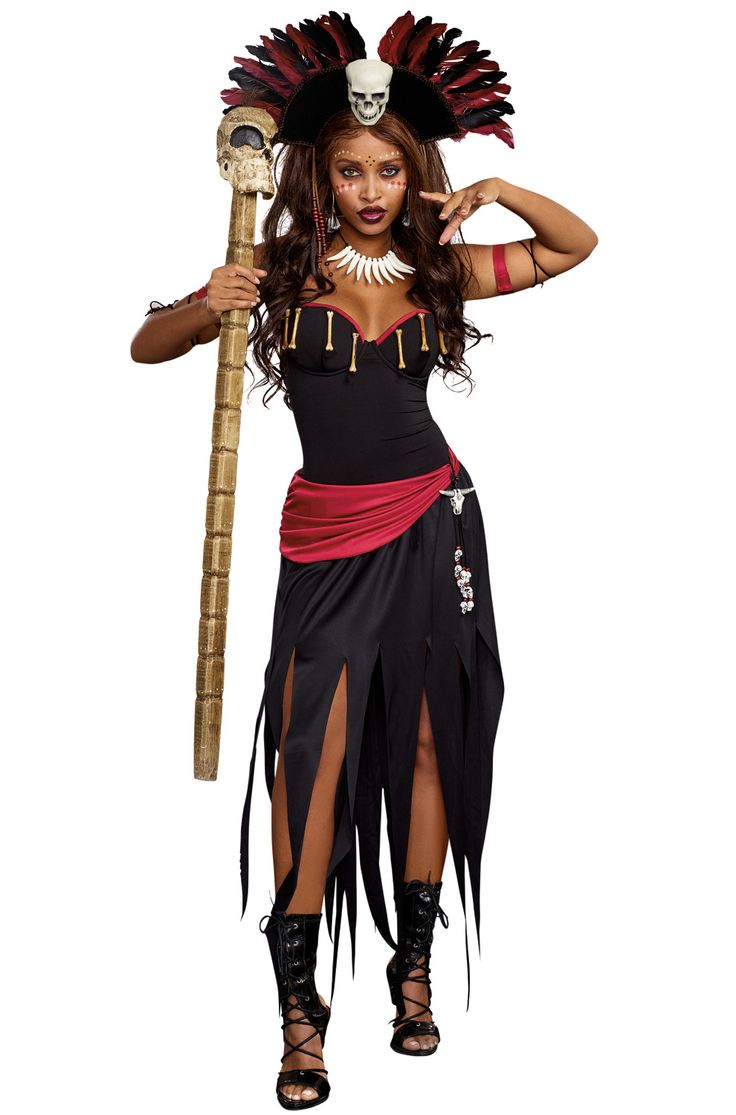 Voodoo Queen Adult Costume Voodoo Queen Costume, Voodoo Priestess Costume, Priestess Costume, Voodoo Costume, New Orleans Halloween, Voodoo Halloween, Priest Costume, Voodoo Queen, Voodoo Priestess