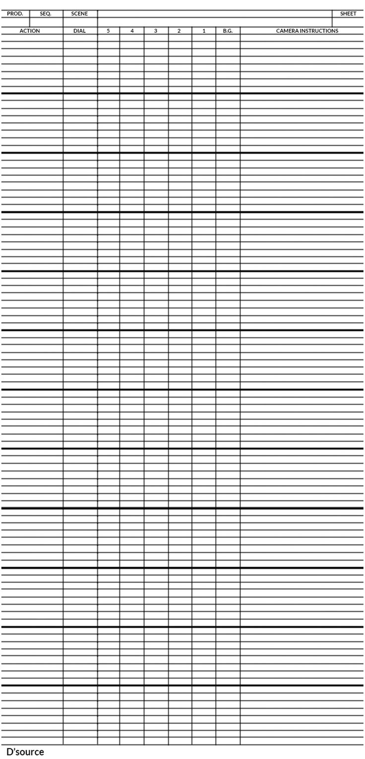 a printable spreadsheet with lines and numbers