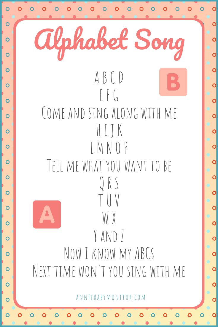 an alphabet song with the letter b