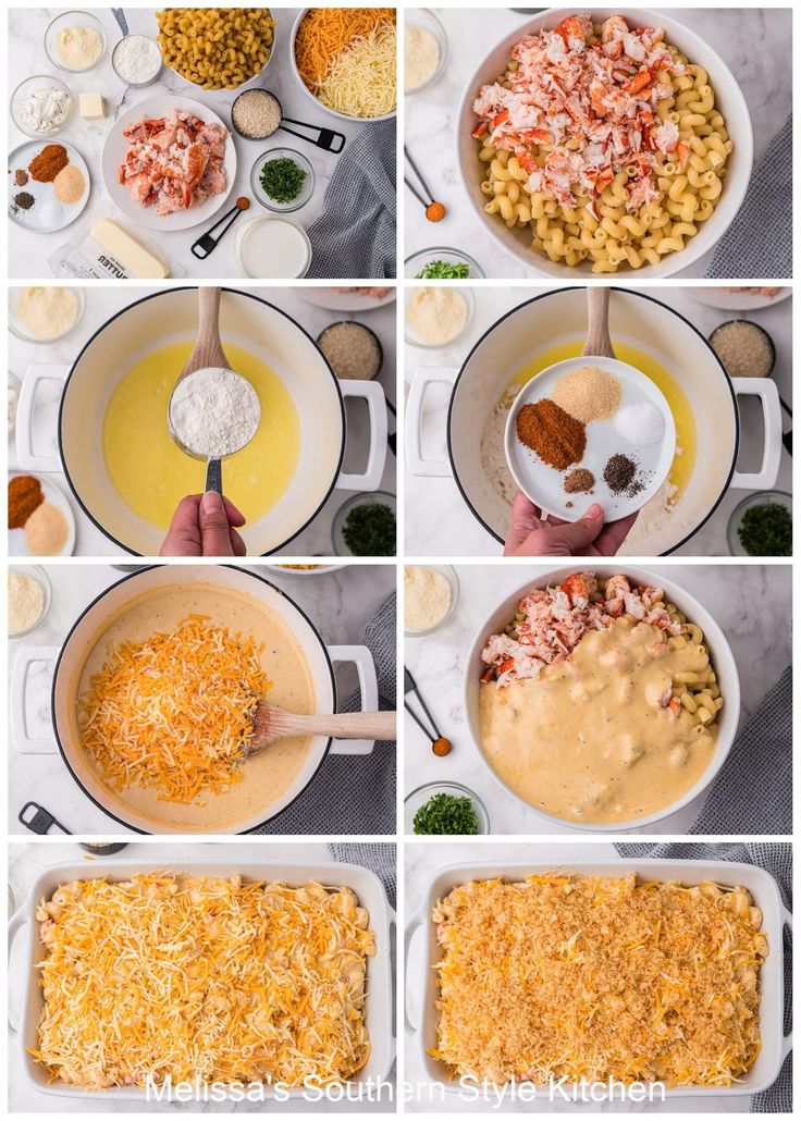 the steps to make macaroni and cheese casserole