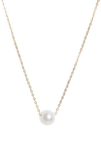 A single freshwater pearl makes a simple yet stunning statement on this delicate chain necklace. 16" length Pearl size: 8mm 14k-gold fill/freshwater pearl Made in the USA Freshwater Pearl Necklace, Delicate Chain, Freshwater Pearl Necklaces, Pearl Size, On Set, Womens Jewelry Necklace, Fresh Water, Freshwater Pearls, Gold Filled