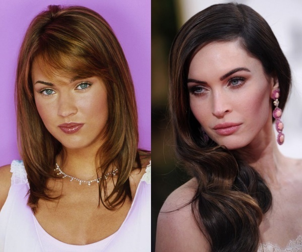 Megan Fox Before and After plastic surgery. Holy crap. I had no idea she had SO much work done! Megan Fox Surgery, Fox Eyebrows, Before After Surgery, Megan Fox Face, Plastic Surgery Fails, Face Plastic Surgery, Plastic Surgery Fail, Botox Before And After, Plastic Surgery Photos