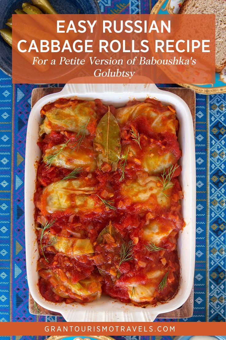 an easy russian cabbage rolls recipe for a petite version of baubushka's goulash